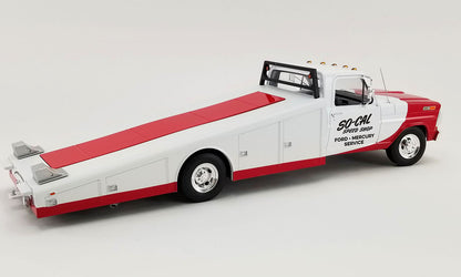 Acme 1970 Ford F-350 Ramp Truck So-Cal Speed Shop White & Red 1:18