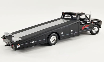 Acme 1967 Chevrolet C30 Ramp Truck The Heartbeat of America Black 1:18