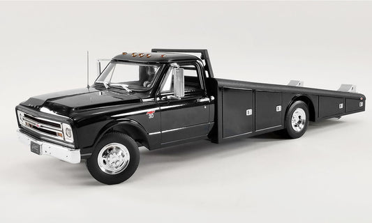 Acme 1967 Chevrolet C30 Ramp Truck Black 1:18