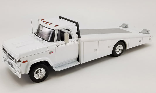 Acme 1970 Dodge D-300 Ramp Truck White 1:18