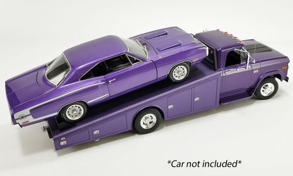 Acme 1970 Dodge D-300 Ramp Truck Plum Crazy Purple 1:18