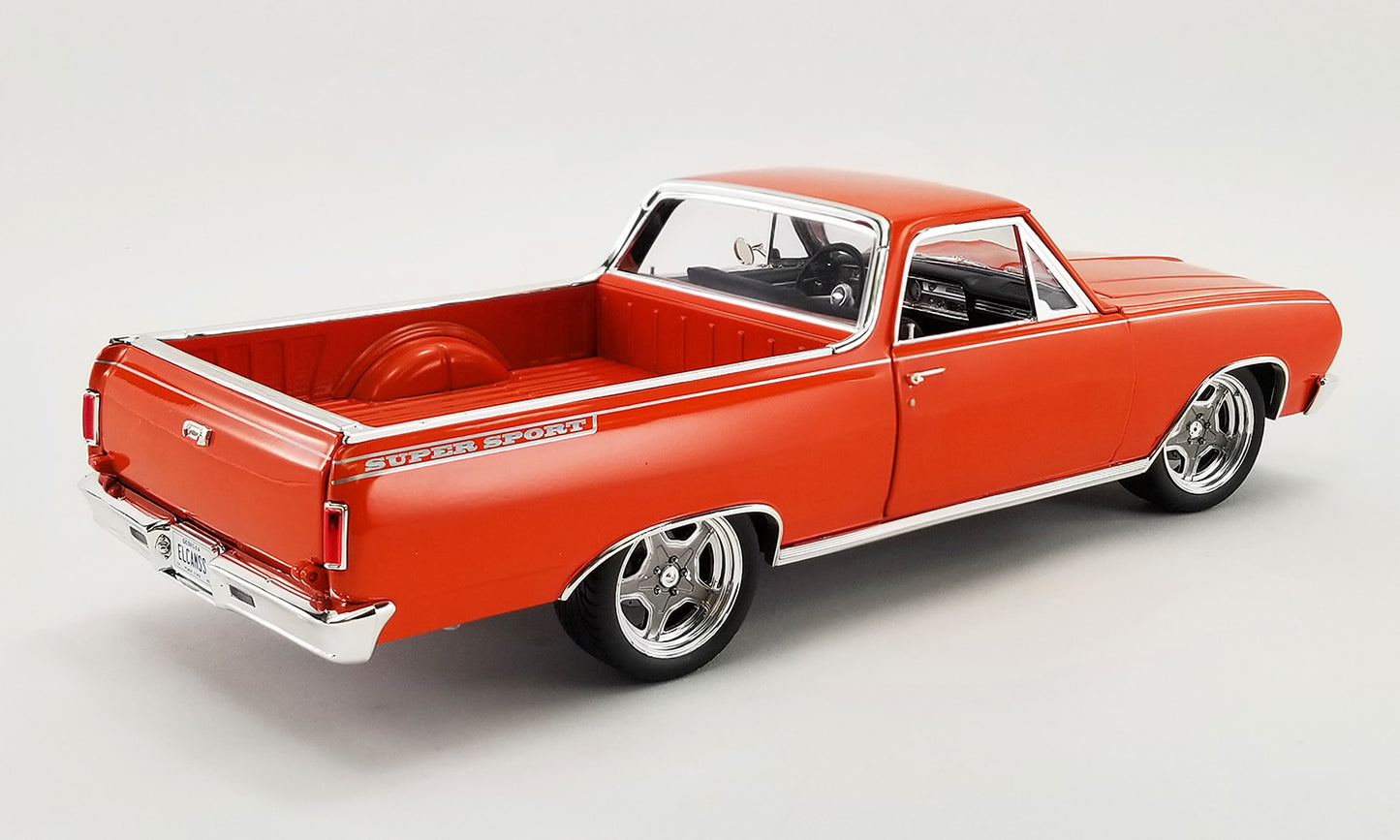 Acme 1965 Chevy El Camino Custom Cruiser Orange Metallic 1:18