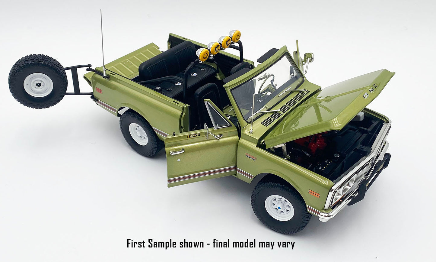 Acme 1972 GMC Jimmy KC Highlighter Medium Olive Poly Green 1:18