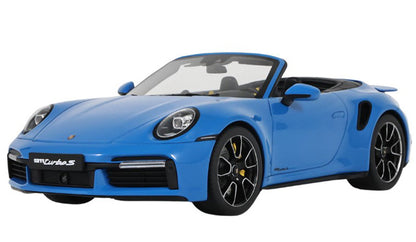 GT Spirit Porsche 911 992 Turbo S Cabriolet Shark Blue 1:18 Resin