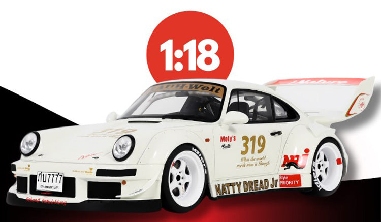 GT Spirit 2024 Porsche 911 964 RWB Natty Dread Jr White 1:18