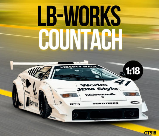 GT Spirit 2023 Lamborghini Countach LB-Works White 1:18