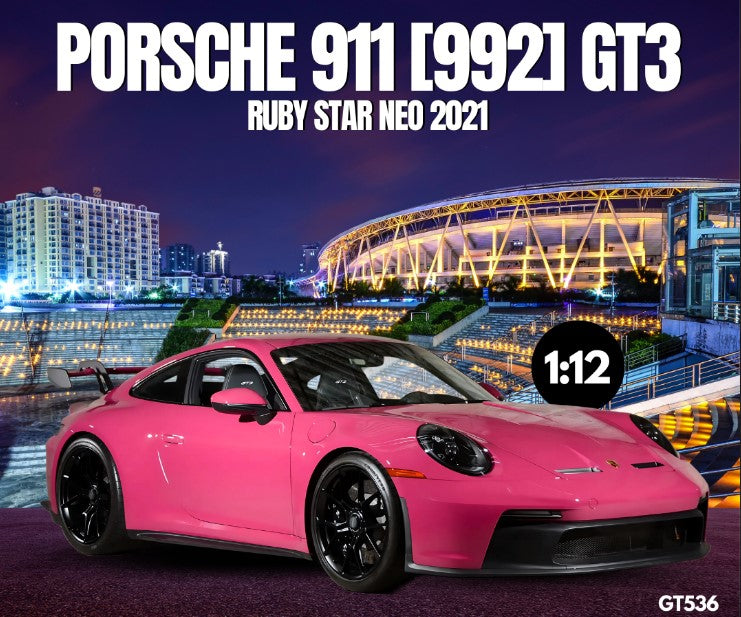 GT Spirit 2021 Porsche 911 992 GT3 Ruby Star Neo 1:12