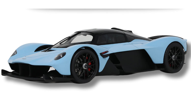 GT Spirit 2023 Aston Martin Valkyrie Baby Blue w/ Black Accents 1:18 Resin