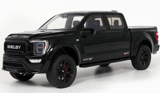 GT Spirit 2024 Shelby Ford F-150 Centennial Edition Pick up Truck Black 1:18 RESIN