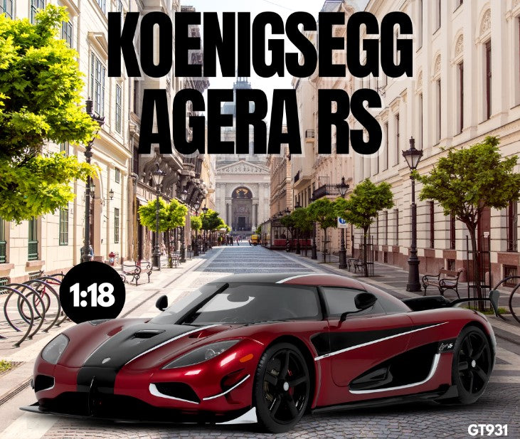 GT Spirit 2017 Koenigsegg Agera RS Deep Red Metallic 1:18