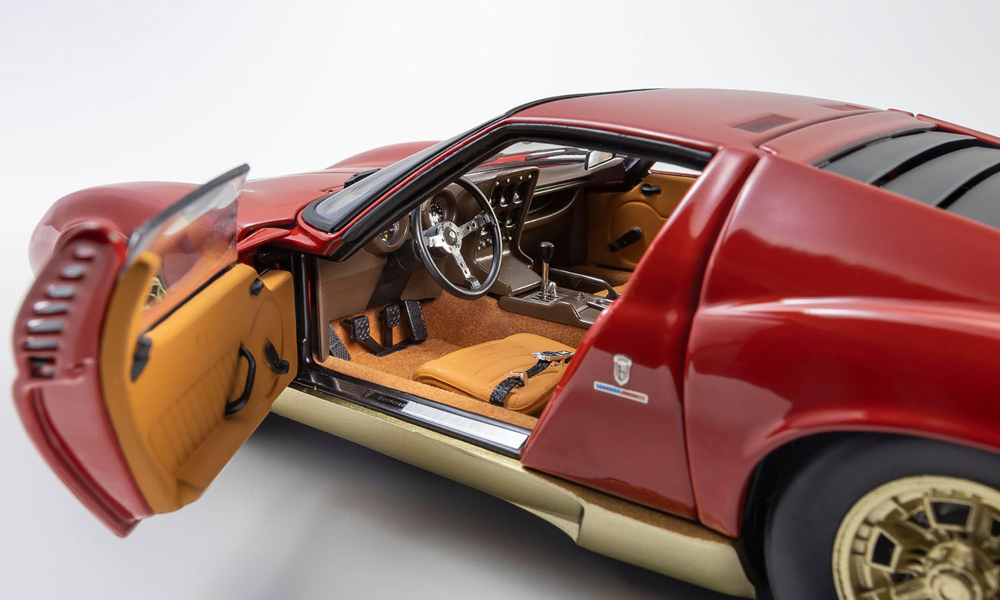 Kyosho Lamborghini Miura P400 Red and Gold 1:18