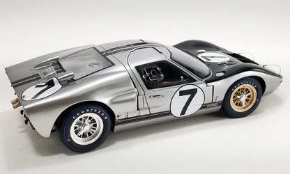 Acme 1966 Ford GT40 MkII-B No 7 24hr LeMans Silver  1:12