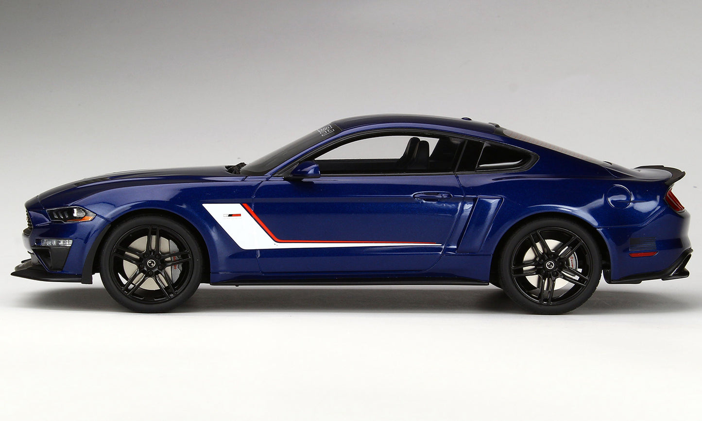 GT Spirit 2019 Ford Mustang Roush Stage 3 Blue with White Deco 1:18