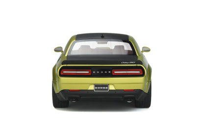 GT Spirit 2020 Dodge Challenger R/T Scat Pack Widebody 50th Anniversary Green Metallic & Black 1:18