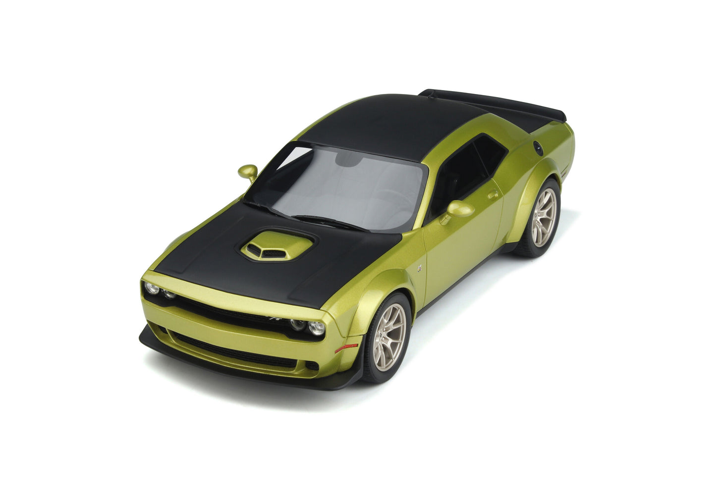 GT Spirit 2020 Dodge Challenger R/T Scat Pack Widebody 50th Anniversary Green Metallic & Black 1:18