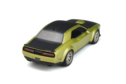 GT Spirit 2020 Dodge Challenger R/T Scat Pack Widebody 50th Anniversary Green Metallic & Black 1:18