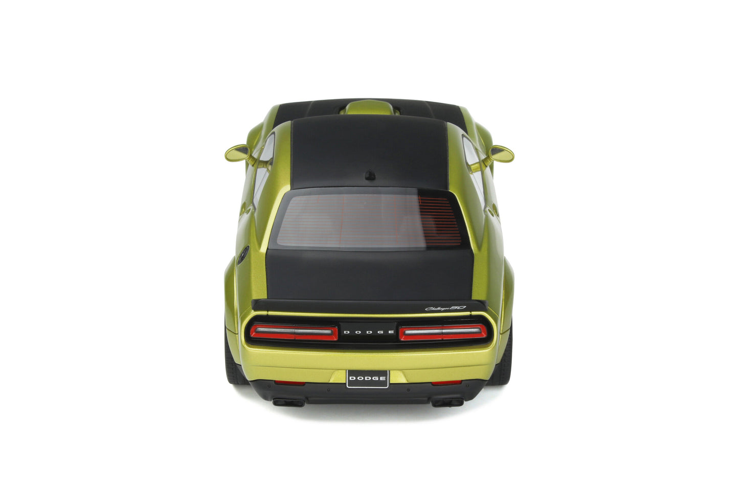 GT Spirit 2020 Dodge Challenger R/T Scat Pack Widebody 50th Anniversary Green Metallic & Black 1:18