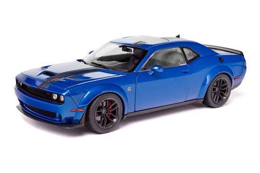 Solido 2023 Dodge Challenger R/T Scat Pack Widebody Electric Blue Pearl 1:18