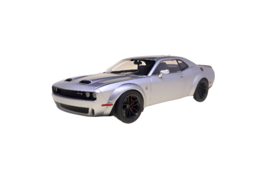 Solido 2023 Dodge Challenger SRT Hellcat Silver w/ Black 1:18