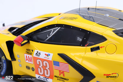 Topspeed 1:18 Chevrolet Corvette C8.R #33 Corvette Racing  2023 Le Mans 24 Hrs  LM GTE AM Class Winner