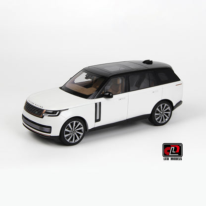 LCD 2022 Range Rover SV Serenity White w/ Black Roof 1:18