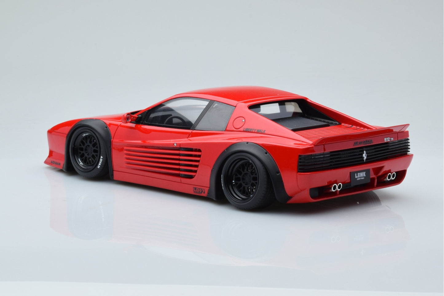 GT Spirit Ferrari 512 TR LBWK Liberty Walk Rosso Corsa 1:18 Resin