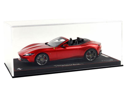 BBR 2023 Ferrari Roma Spider Tetto Aperto Rosso Magma 1:18