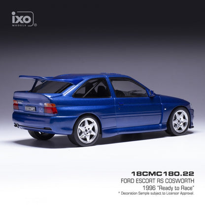 Ixo 1996 Ford Escort RS Cosworth Ready to Race Blue Metallic 1:18