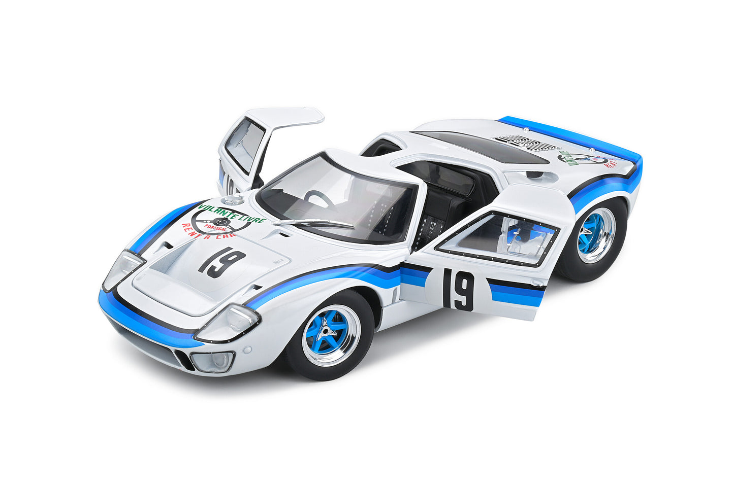 Solido 1973 Ford Gt40 Mk1 Angola Championship No 19 E. Marta, White 1:18