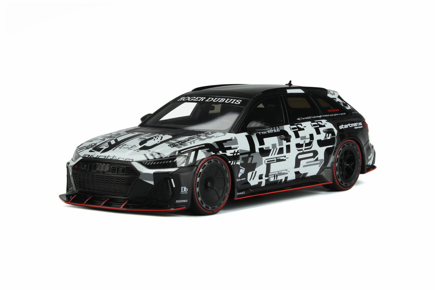 GT Spirit 2020 Audi RS6 Avant C8 Avant Jon Olsson's Leon White Camo 1:18 Resin