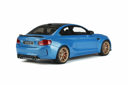 GT Spirit BMW M2 CS (F22) Coupe Misano Blue Metallic w/ Gold Wheels 1:18 Resin