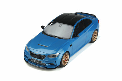 GT Spirit BMW M2 CS (F22) Coupe Misano Blue Metallic w/ Gold Wheels 1:18 Resin