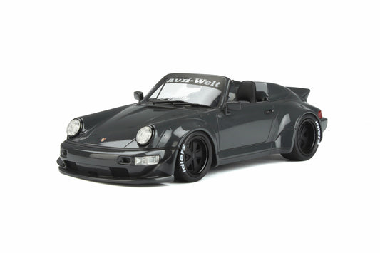 GT Spirit 2022 Porsche 911 964 Speedster RWB Bodykit Chop Shop Grigio Telesto 1:18 Resin