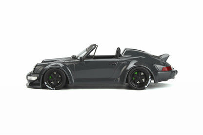 GT Spirit 2022 Porsche 911 964 Speedster RWB Bodykit Chop Shop Grigio Telesto 1:18 Resin