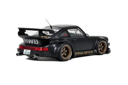 GT Spirit 2008 Porsche 911 930 RWB Stella Artois Matte Black 1:18 Resin