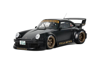 GT Spirit 2008 Porsche 911 930 RWB Stella Artois Matte Black 1:18 Resin