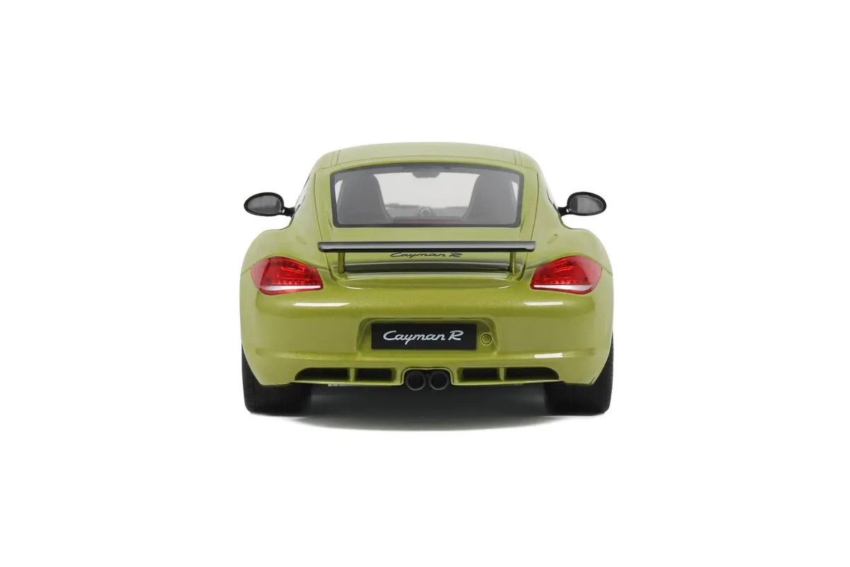 GT Spirit Porsche 981 Cayman R Peridot Green w/ Black Wheels 1:18 Resin