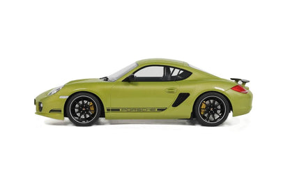 GT Spirit Porsche 981 Cayman R Peridot Green w/ Black Wheels 1:18 Resin