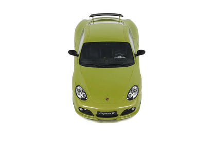 GT Spirit Porsche 981 Cayman R Peridot Green w/ Black Wheels 1:18 Resin