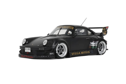 GT Spirit 2010 Porsche 911 930 RWB Stella Artois 2.0 Matte Black 1:18