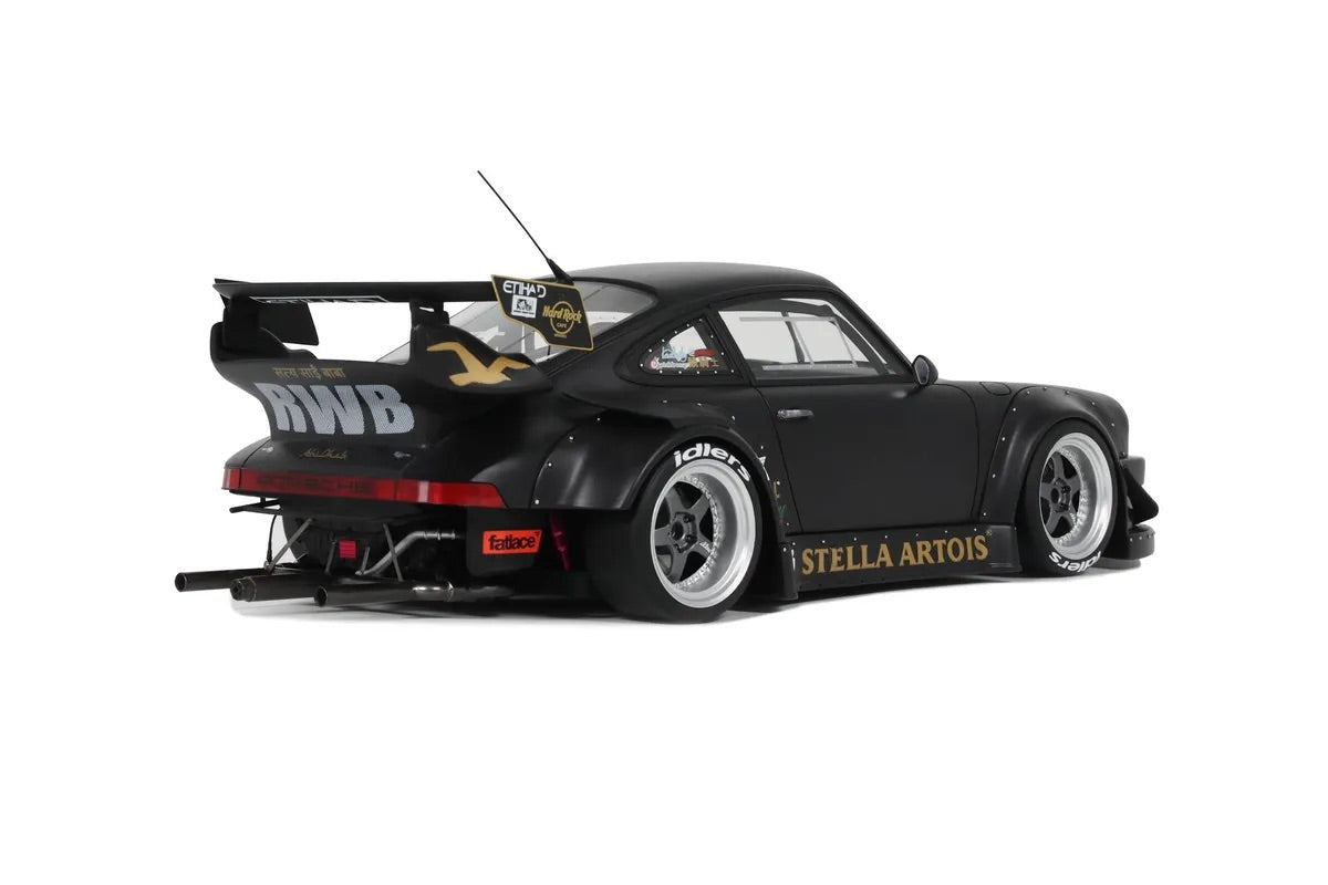 GT Spirit 2010 Porsche 911 930 RWB Stella Artois 2.0 Matte Black 1:18 Resin