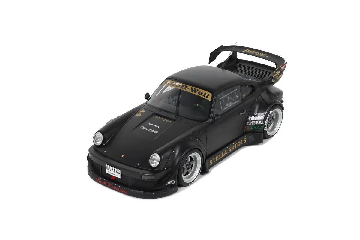 GT Spirit 2010 Porsche 911 930 RWB Stella Artois 2.0 Matte Black 1:18 Resin