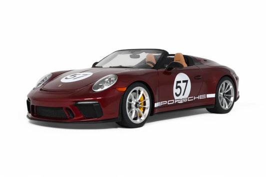 GT Spirit 2019 Porsche 911 991.2 Speedster Heritage Edition Cherry Metallic 1:18