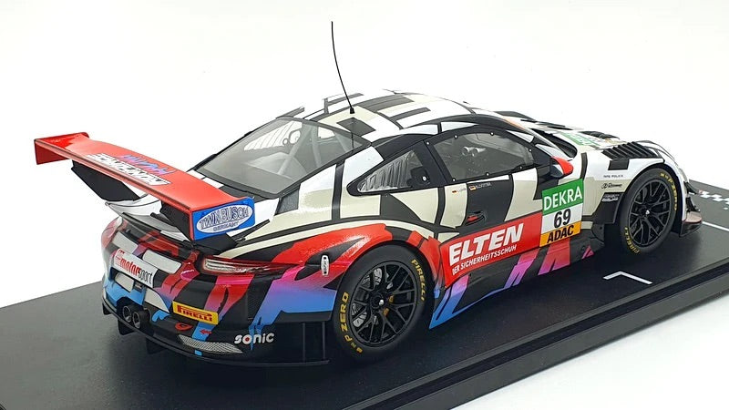 Ixo 2018 Porsche 911 991.2 GT3 R Iron Force No.69 ADAC GT Masters 2018 Slooten, Luhr 1:18