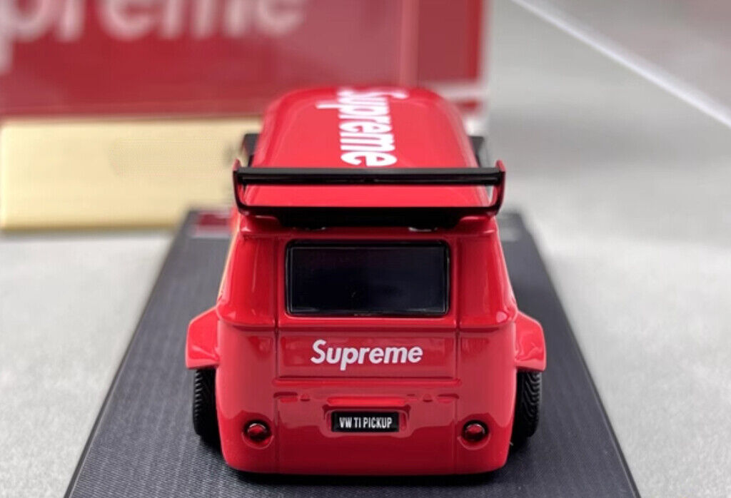 BSC (BriscaleMicro) T1 Van Camper, Trailer, & Porsche 911 964 RWB Set Supreme Livery Red 1:64