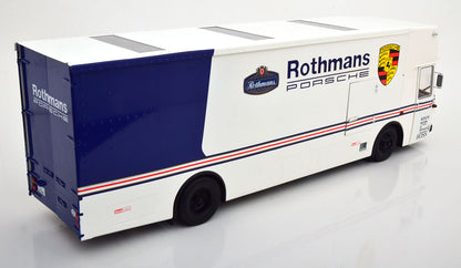 CMR Mercedes O317 Rothmans Porsche Race Car Transporter White 1:18