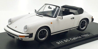 KK Scale Porsche 911 SC Cabriolet 1983 G Series w/ Removable Top White 1:18