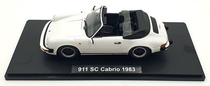 KK Scale Porsche 911 SC Cabriolet 1983 G Series w/ Removable Top White 1:18