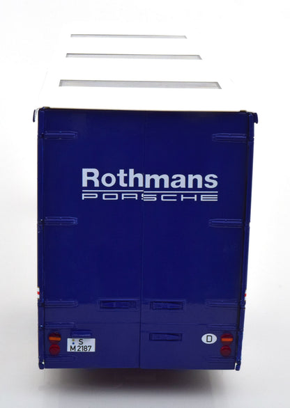 CMR Mercedes O317 Rothmans Porsche Race Car Transporter White 1:18