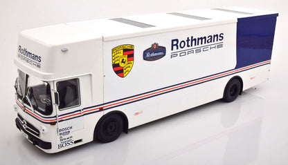 CMR Mercedes O317 Rothmans Porsche Race Car Transporter White 1:18